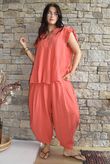 Tasha Cushion Cotton Sia Barrel Pant Watermelon